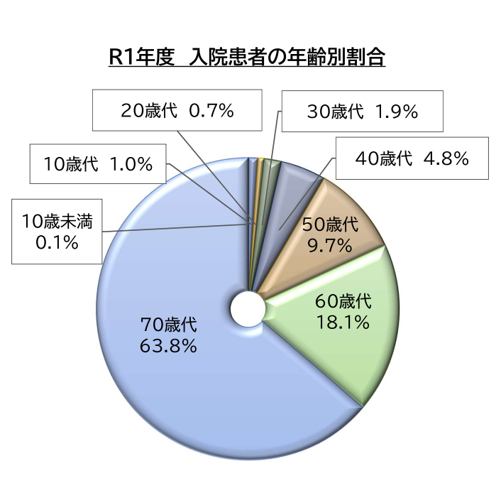 年齢別グラフ（入院）